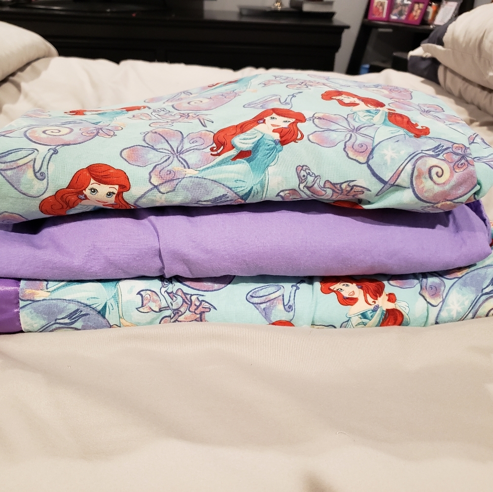Custom made Ariel crib bedding